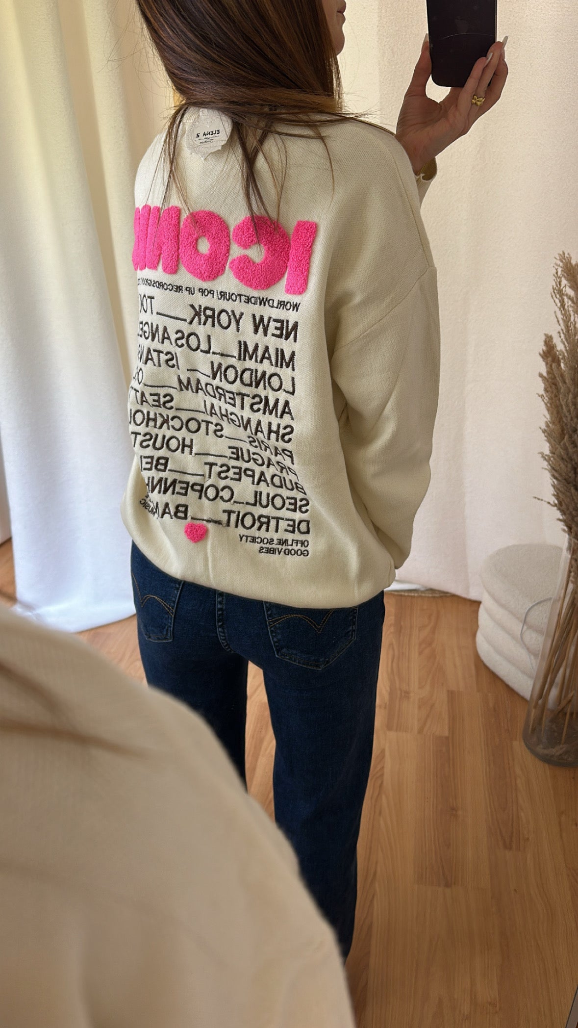 Pull « iconic » écru