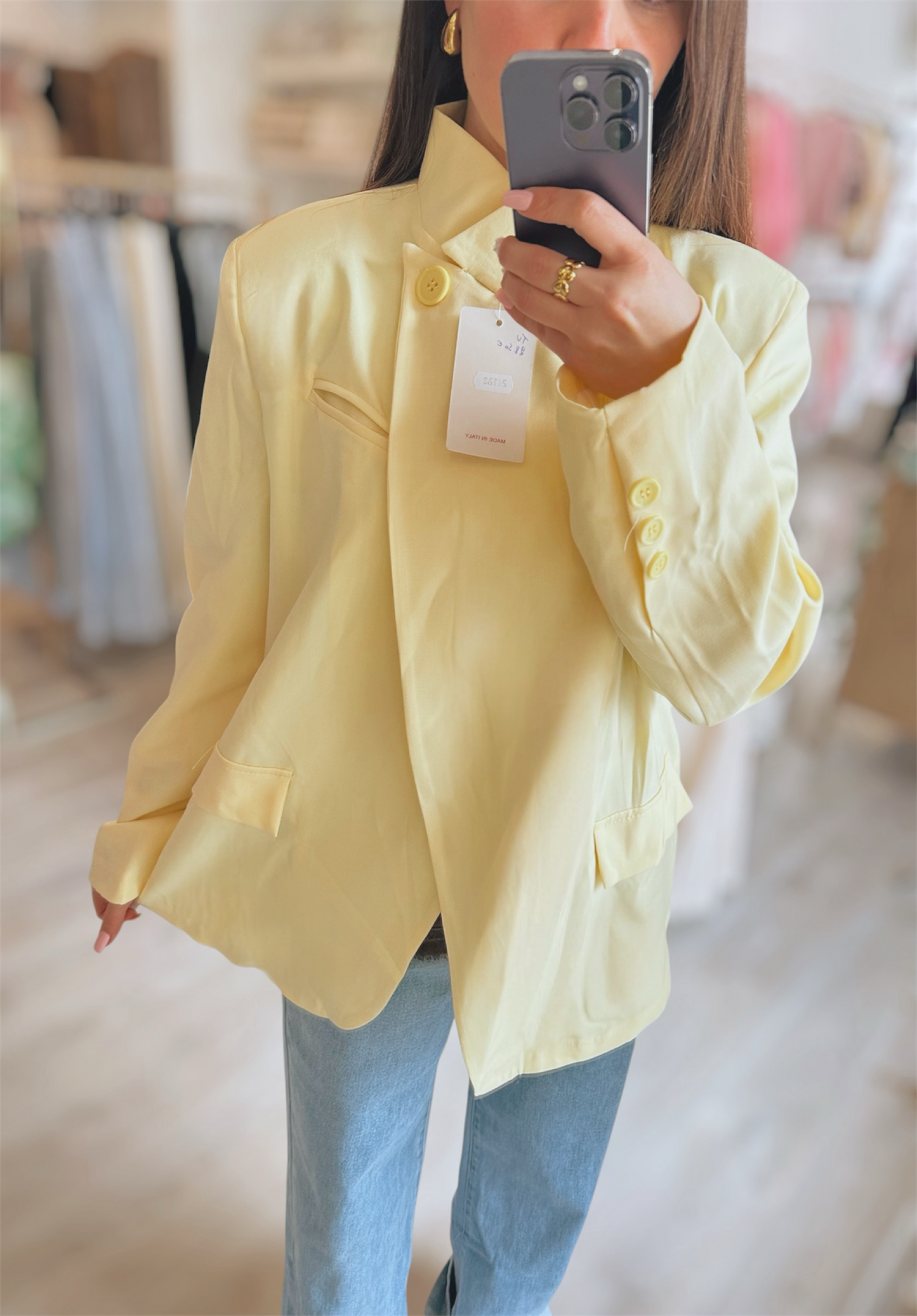 Blazer Asymétrique - Jaune