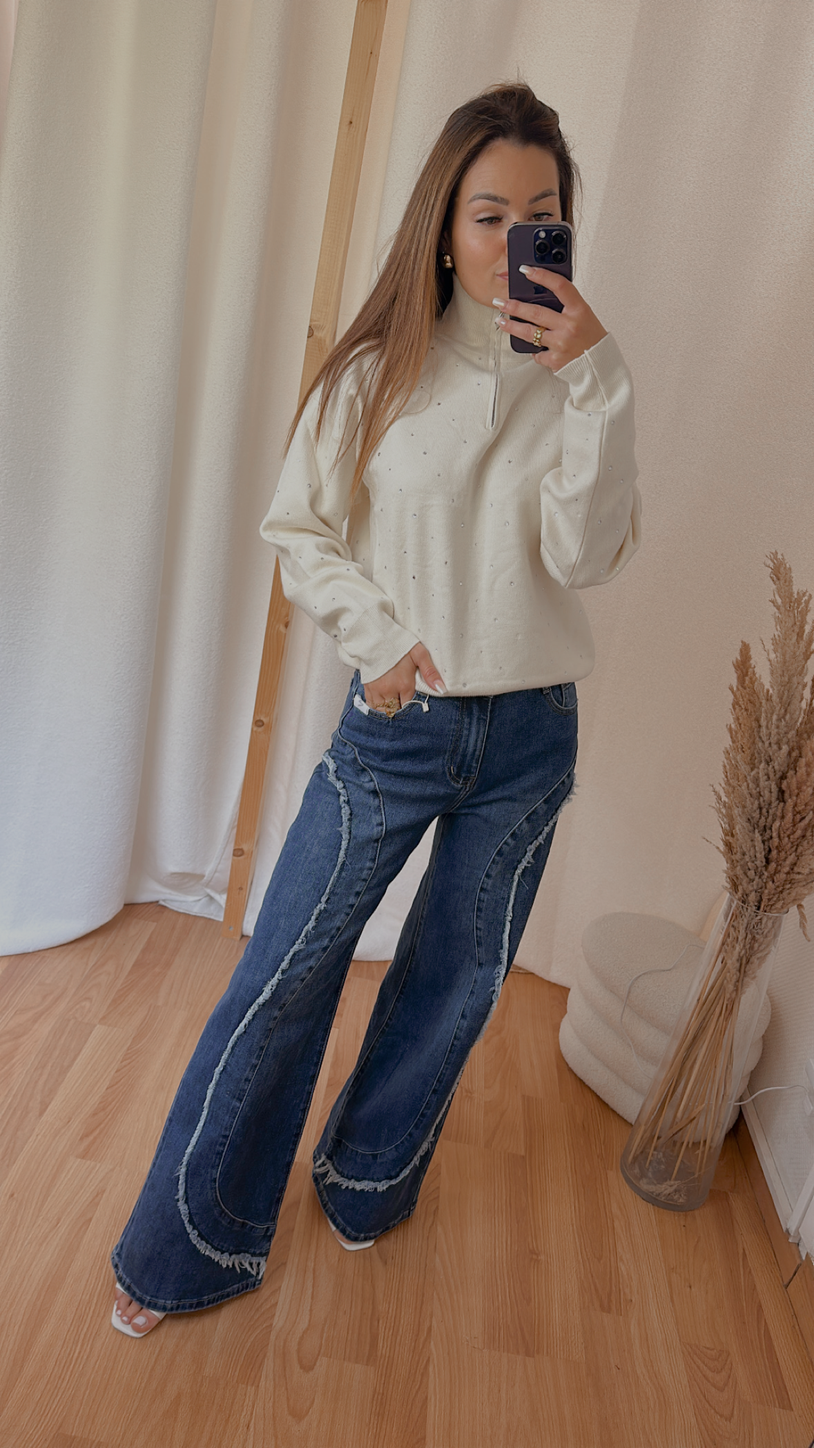 Pull « Marie » blanc