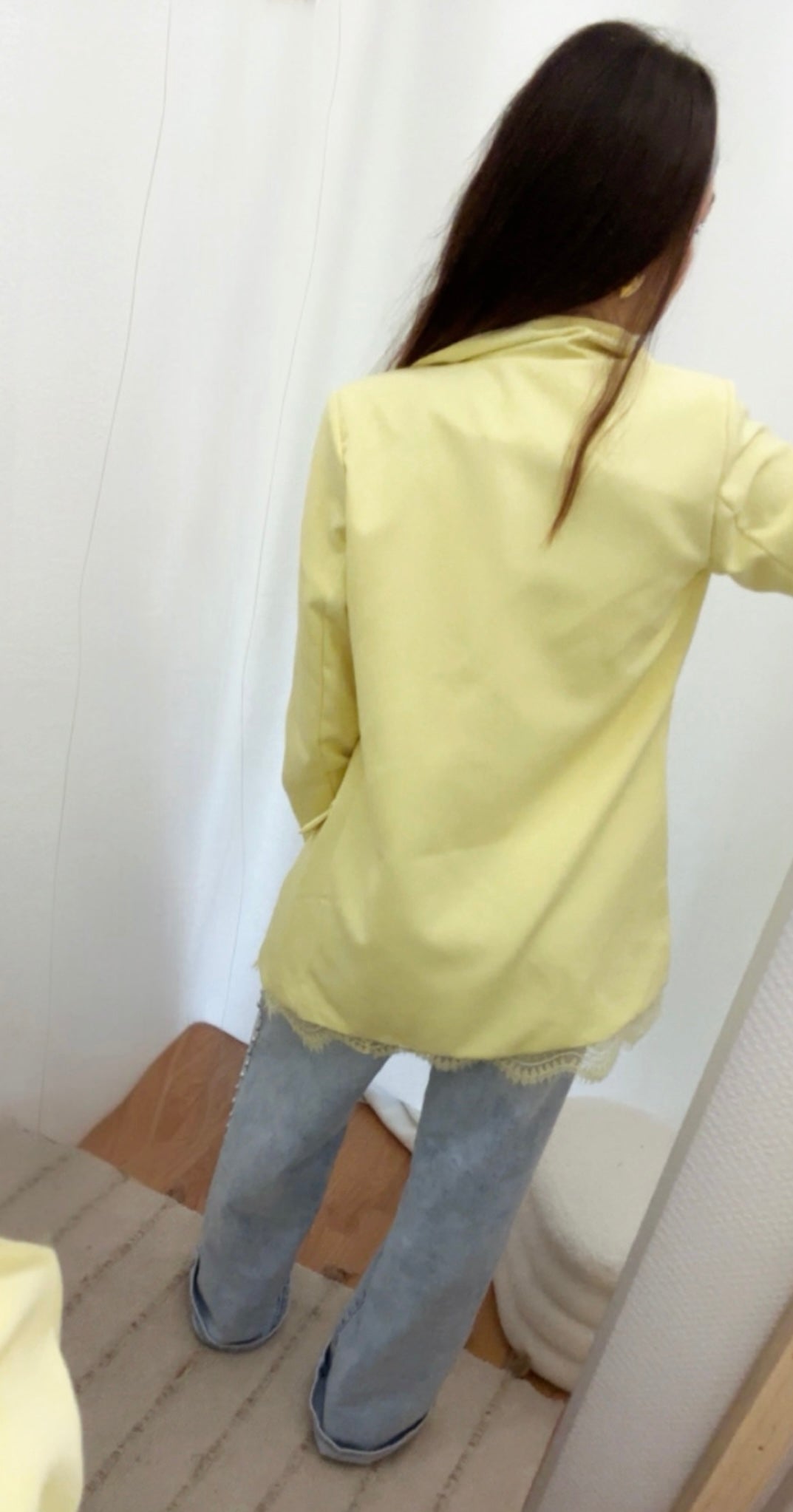 Blazer dentelle - Jaune