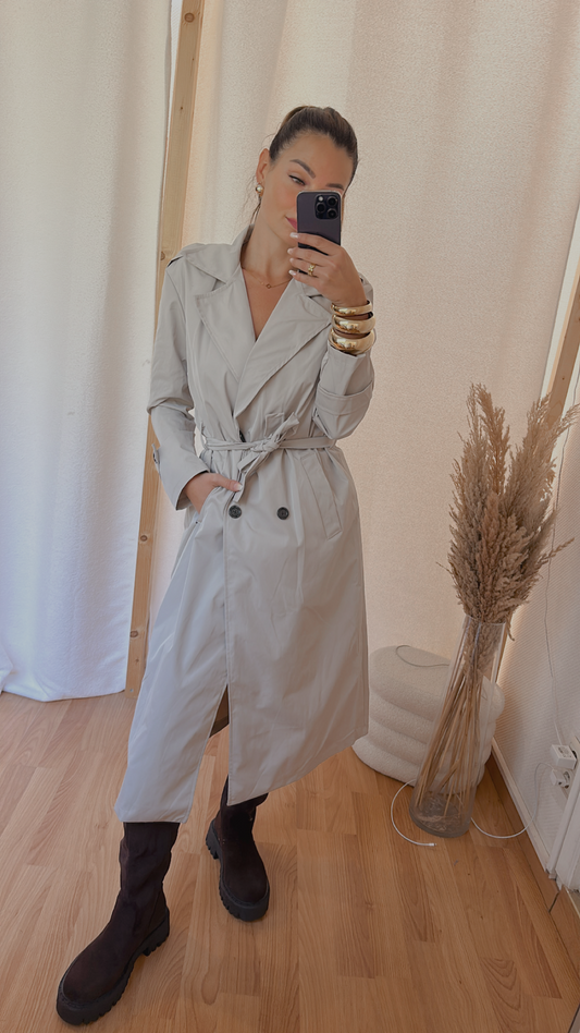 Trench  « long  » beige