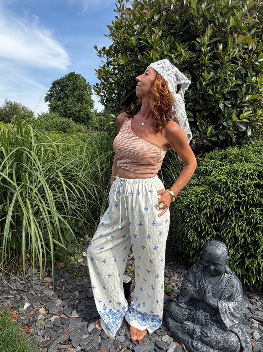Foulard « dentelle » Blanc