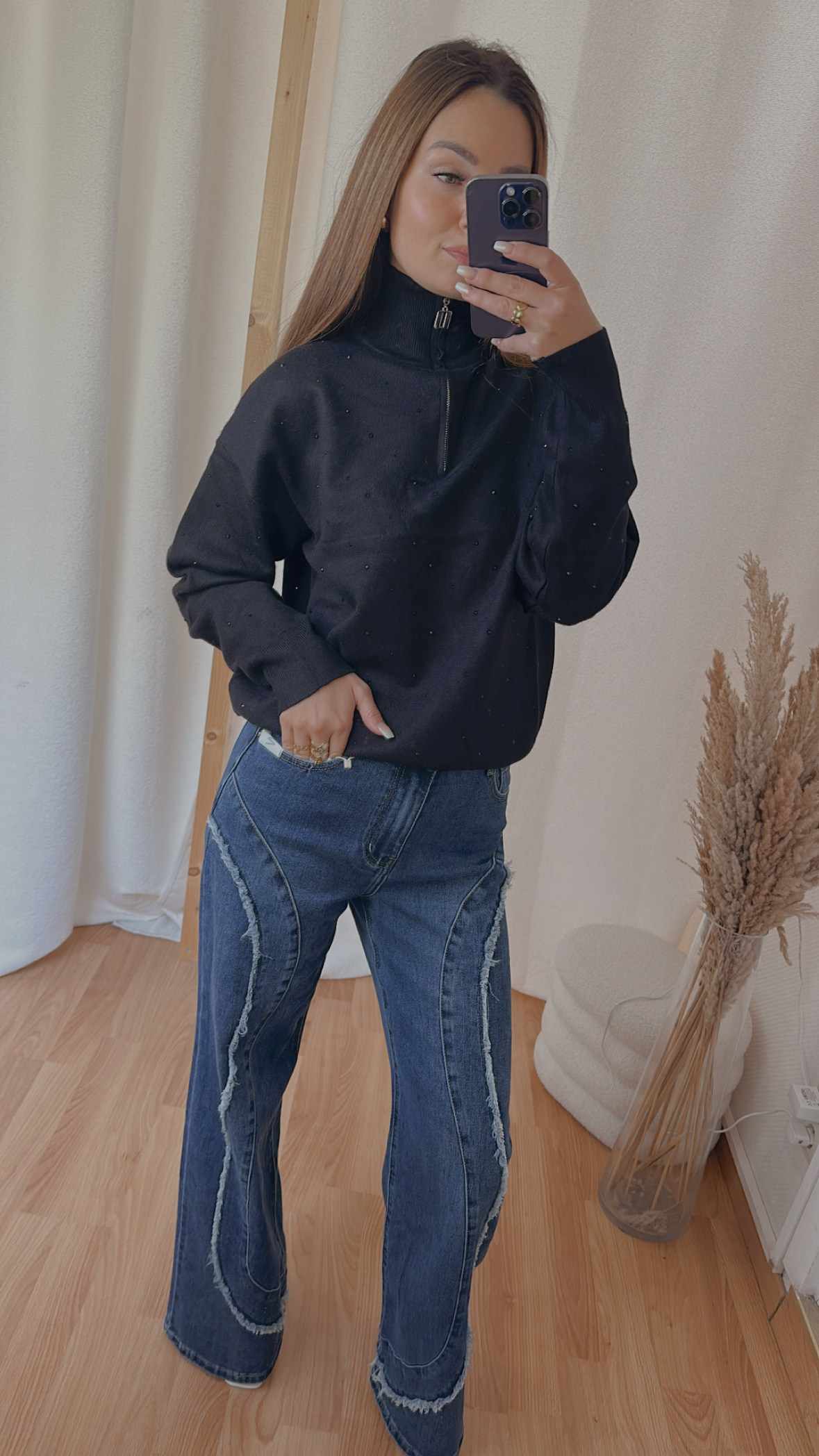 Pull « Marie » noir