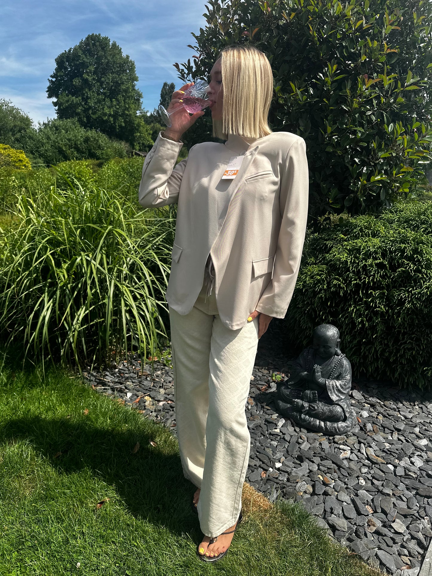 Blazer « Asymétrique » Beige