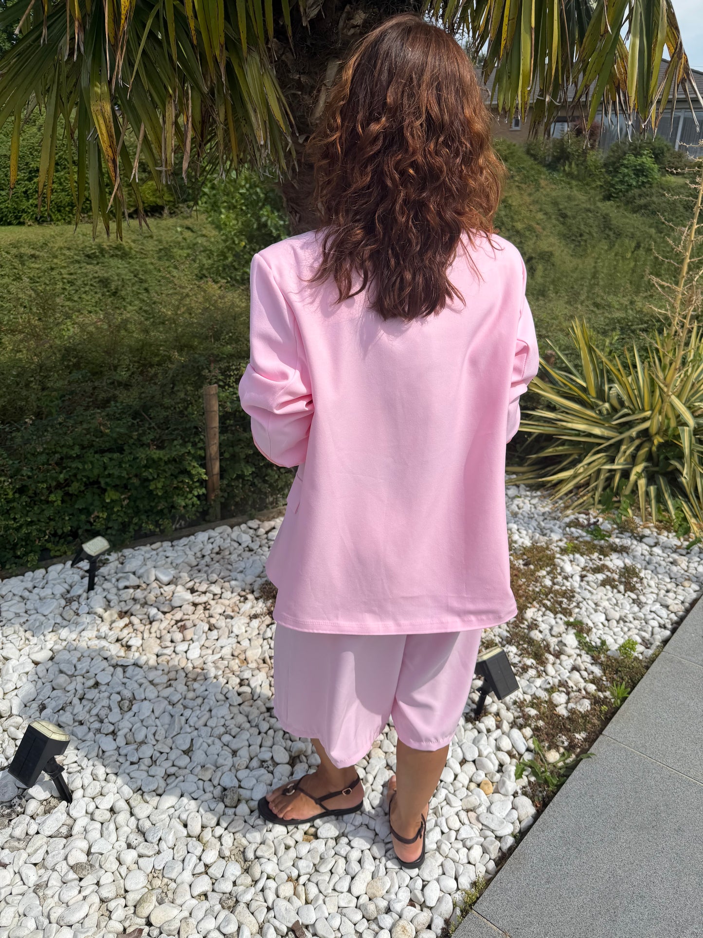 Blazer « Asymétrique » rose