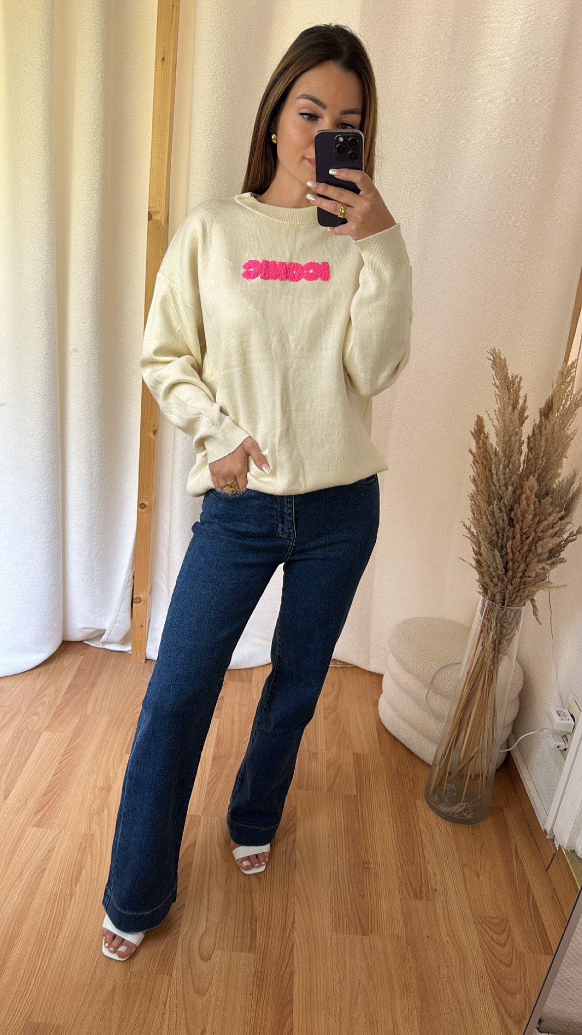 Pull « iconic » écru