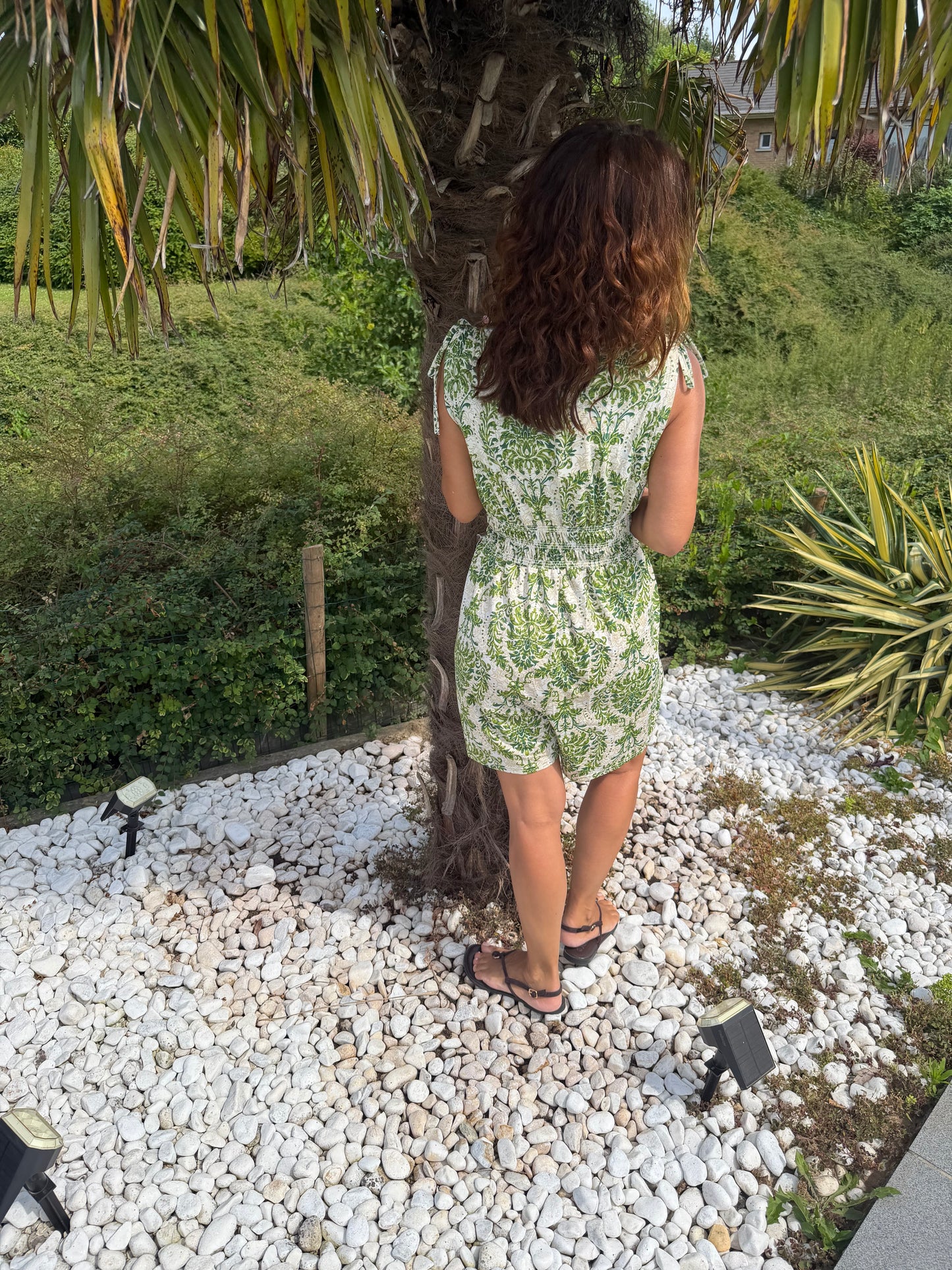 Combi short magique verte