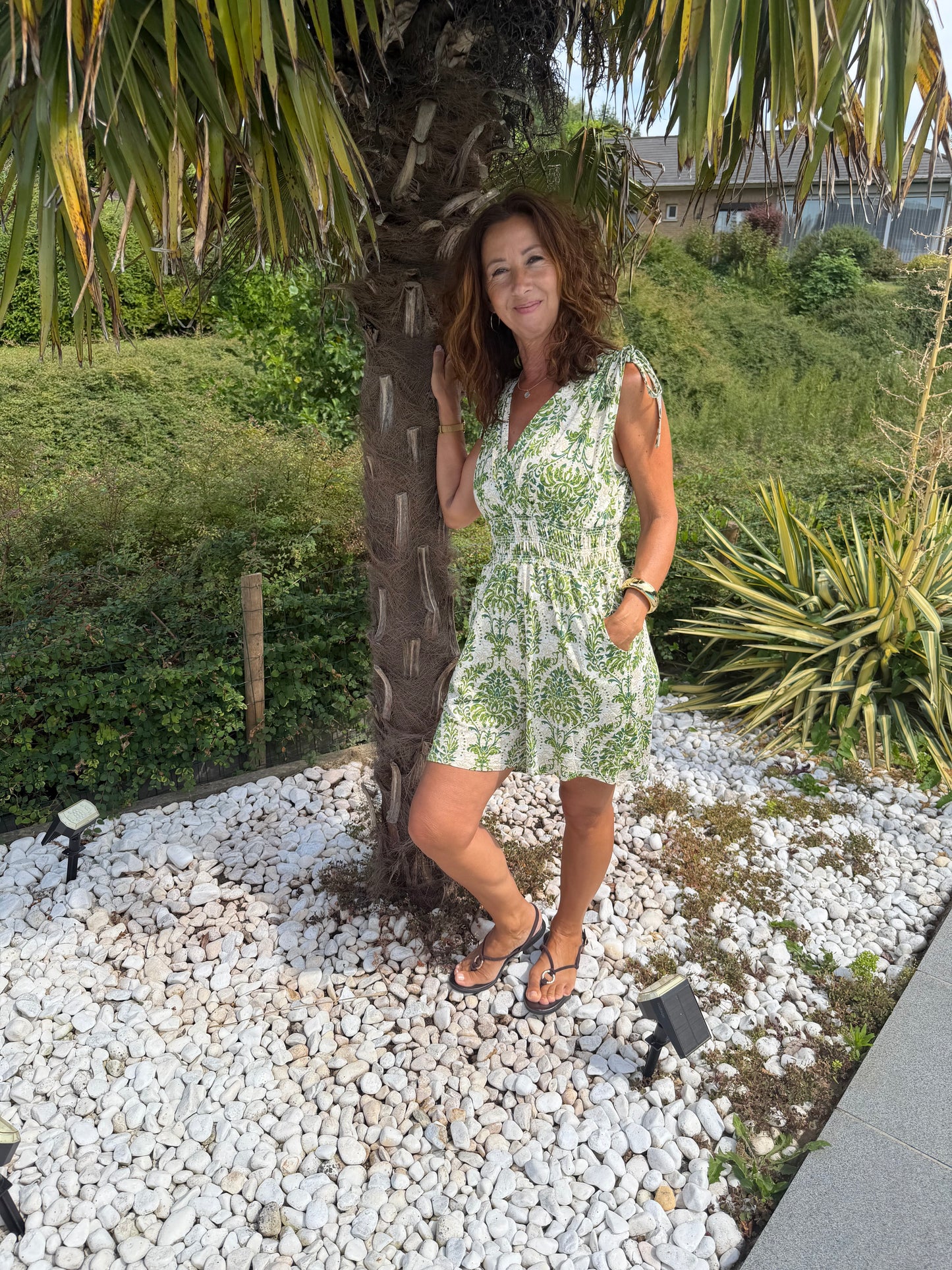 Combi short magique verte