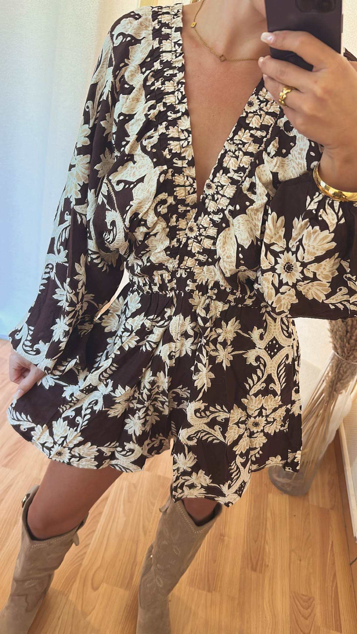 Combi short  «  Flore » Choco