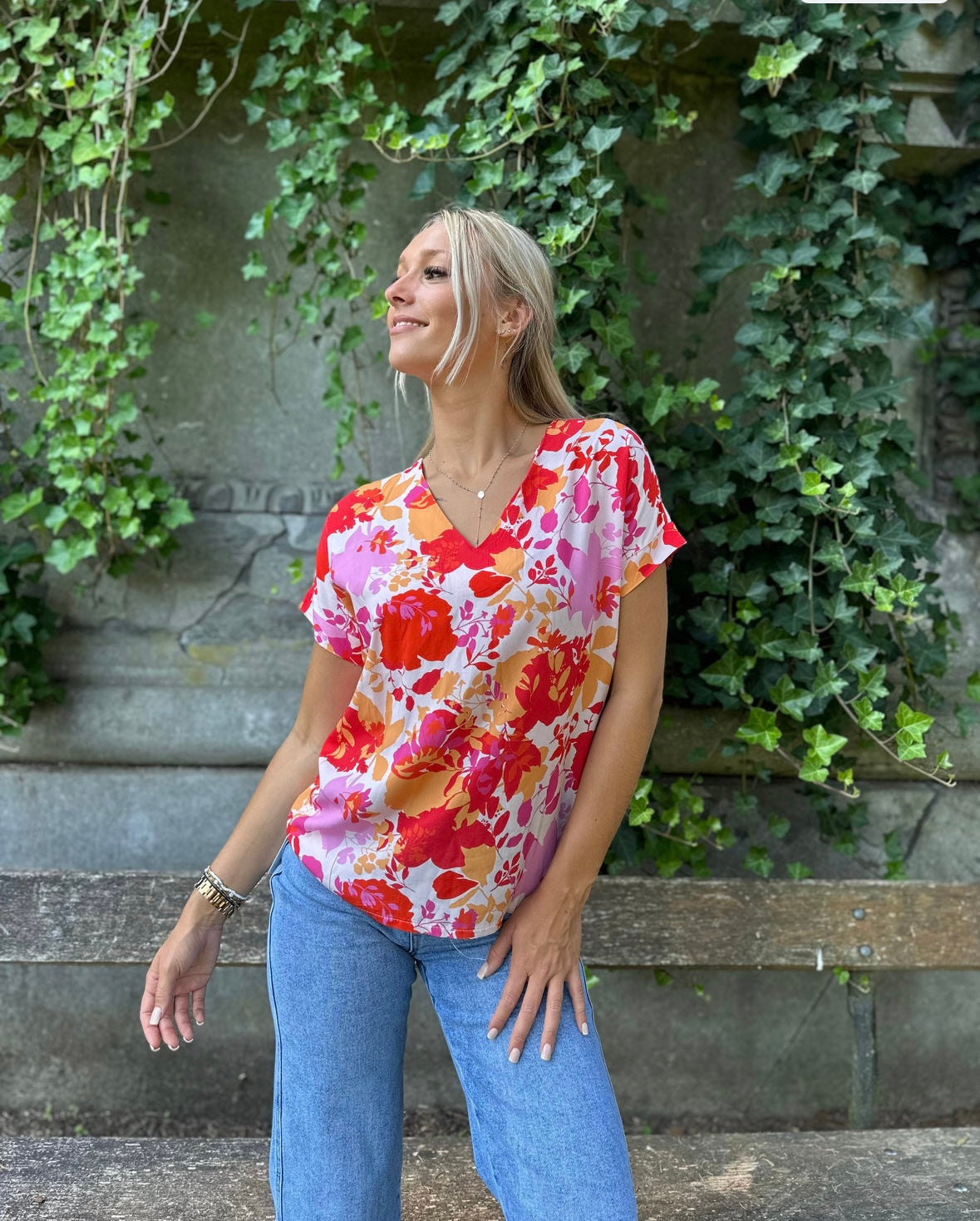Blouse Florence - Rouge