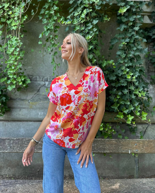 Blouse Florence - Rouge