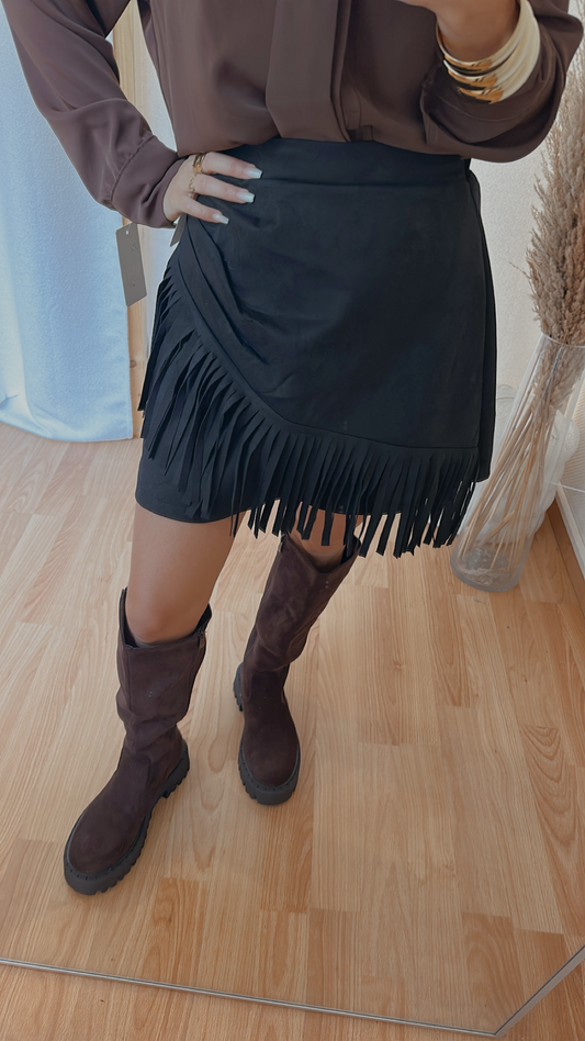 Jupe « Franges » noir