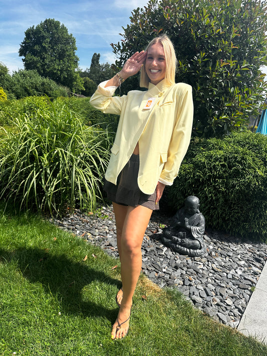 Blazer « Asymétrique » Jaune