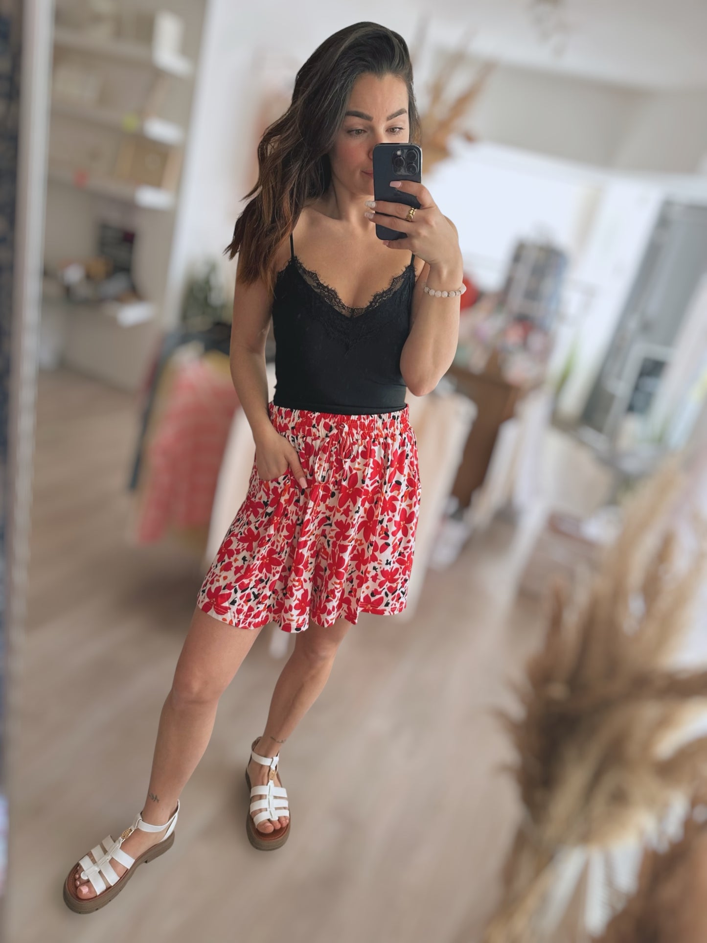 Top dentelle - Noir