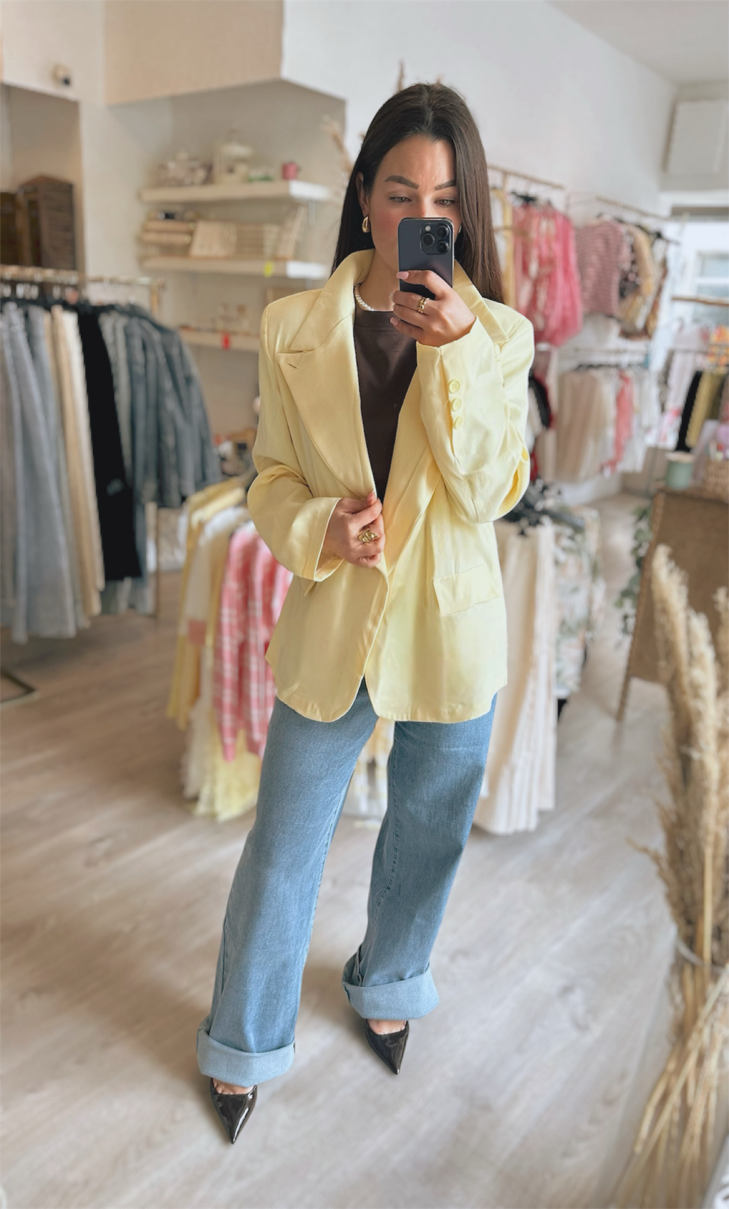 Blazer Asymétrique  - Jaune