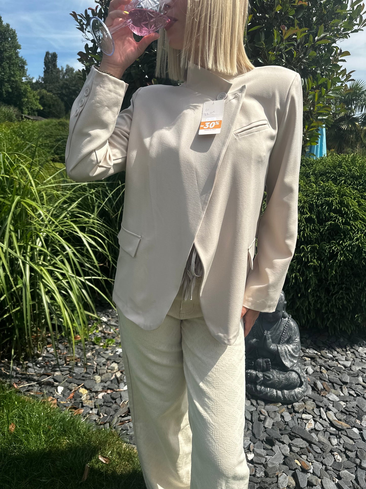 Blazer « Asymétrique » Beige