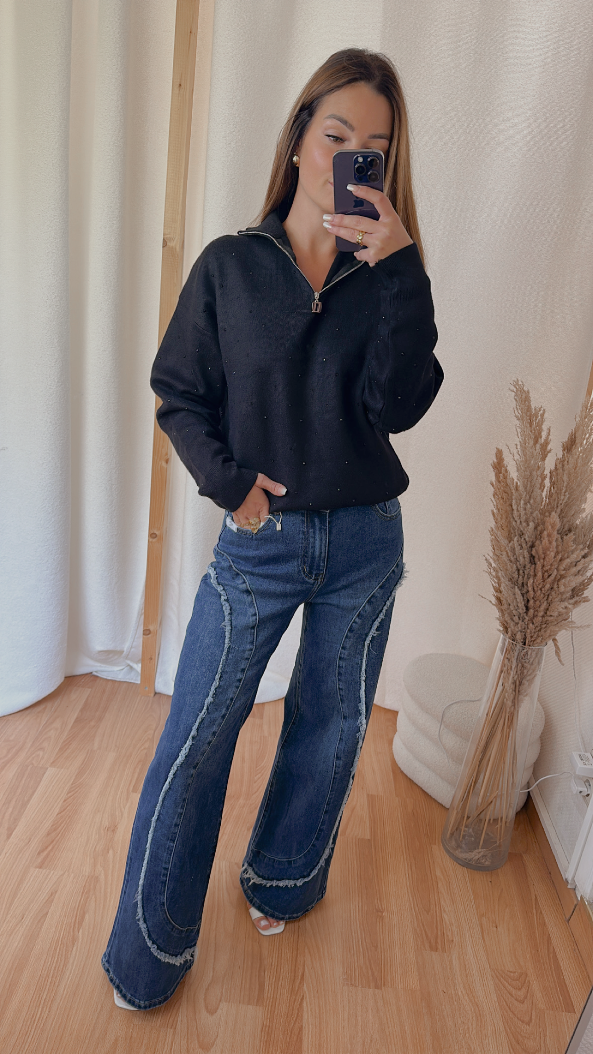 Pull « Marie » noir